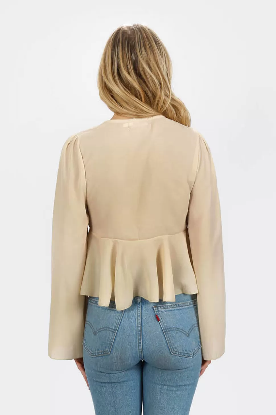 Blouses & Shirts*Tobi Aalizah Ruffles Blouse Beige