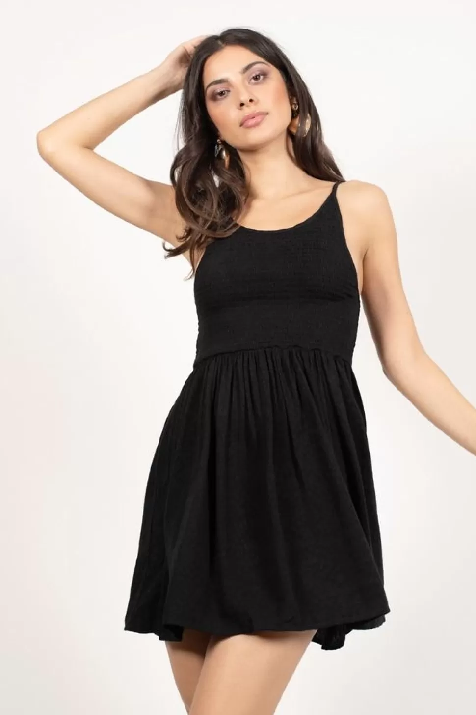 Skater Dresses*Tobi Am I In Trouble Skater Dress Black