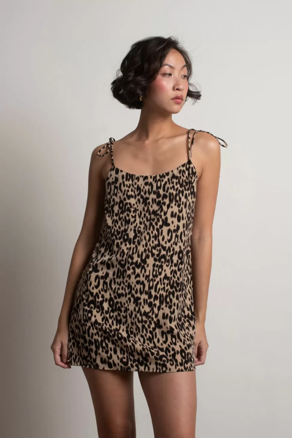 Shift Dresses*Tobi Animal Attraction Leopard Shift Dress Taupe Multi