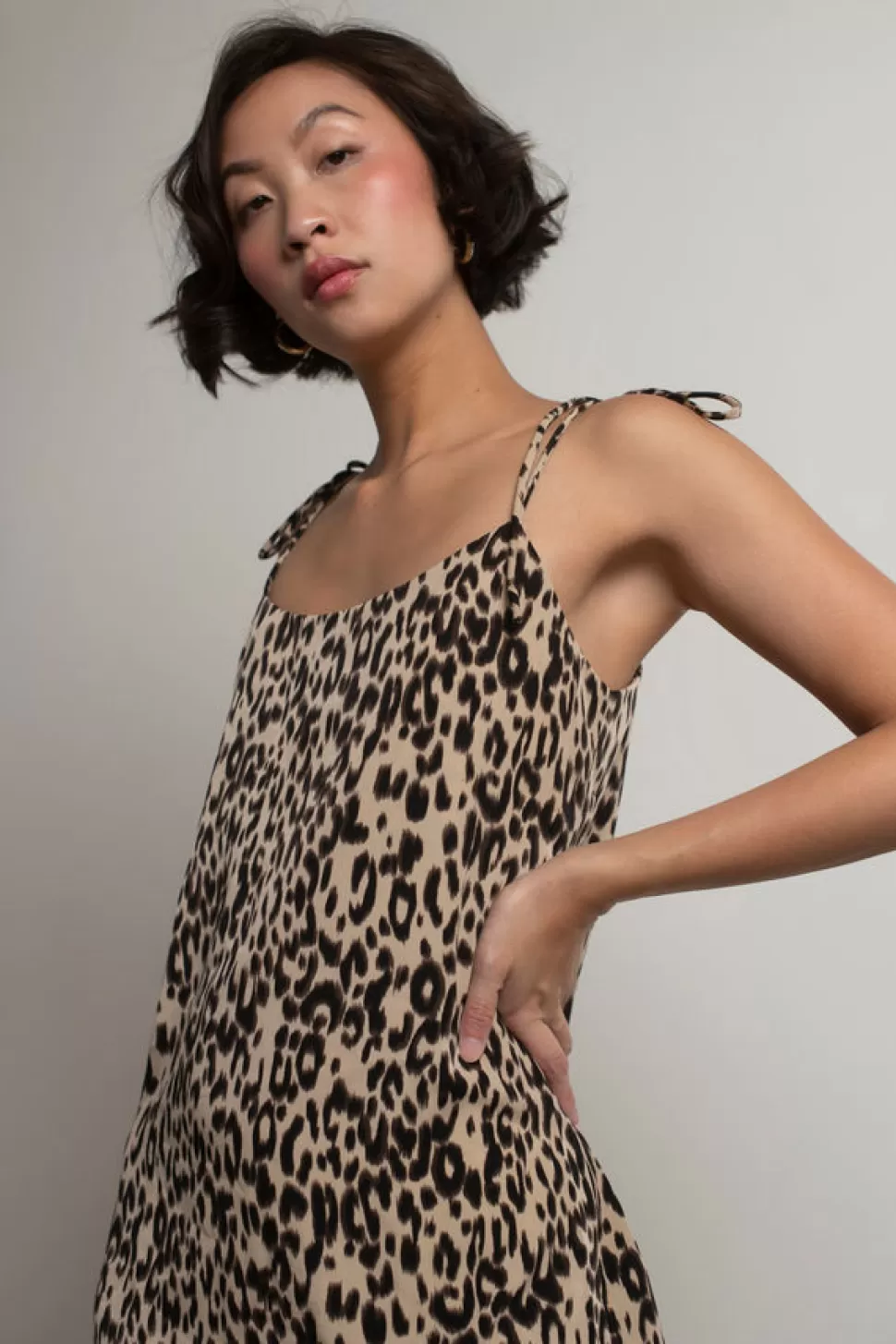 Shift Dresses*Tobi Animal Attraction Leopard Shift Dress Taupe Multi