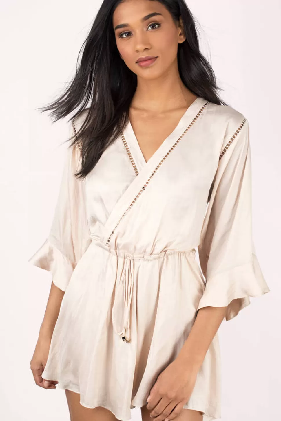 Rompers & Jumpsuits*Tobi Arielle Wrap Playsuit Biscuit