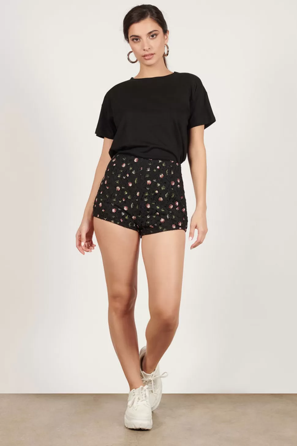 Shorts*Tobi Ashleigh Floral Shorts Black