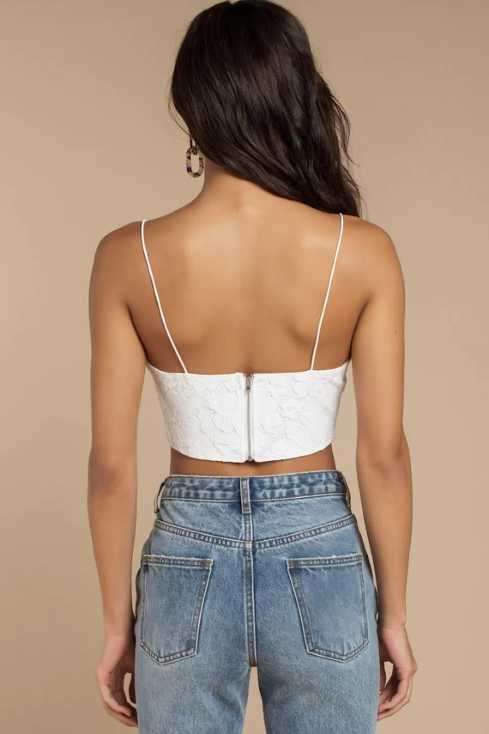 Going Out Tops*Tobi Avery Lace Crop Top White