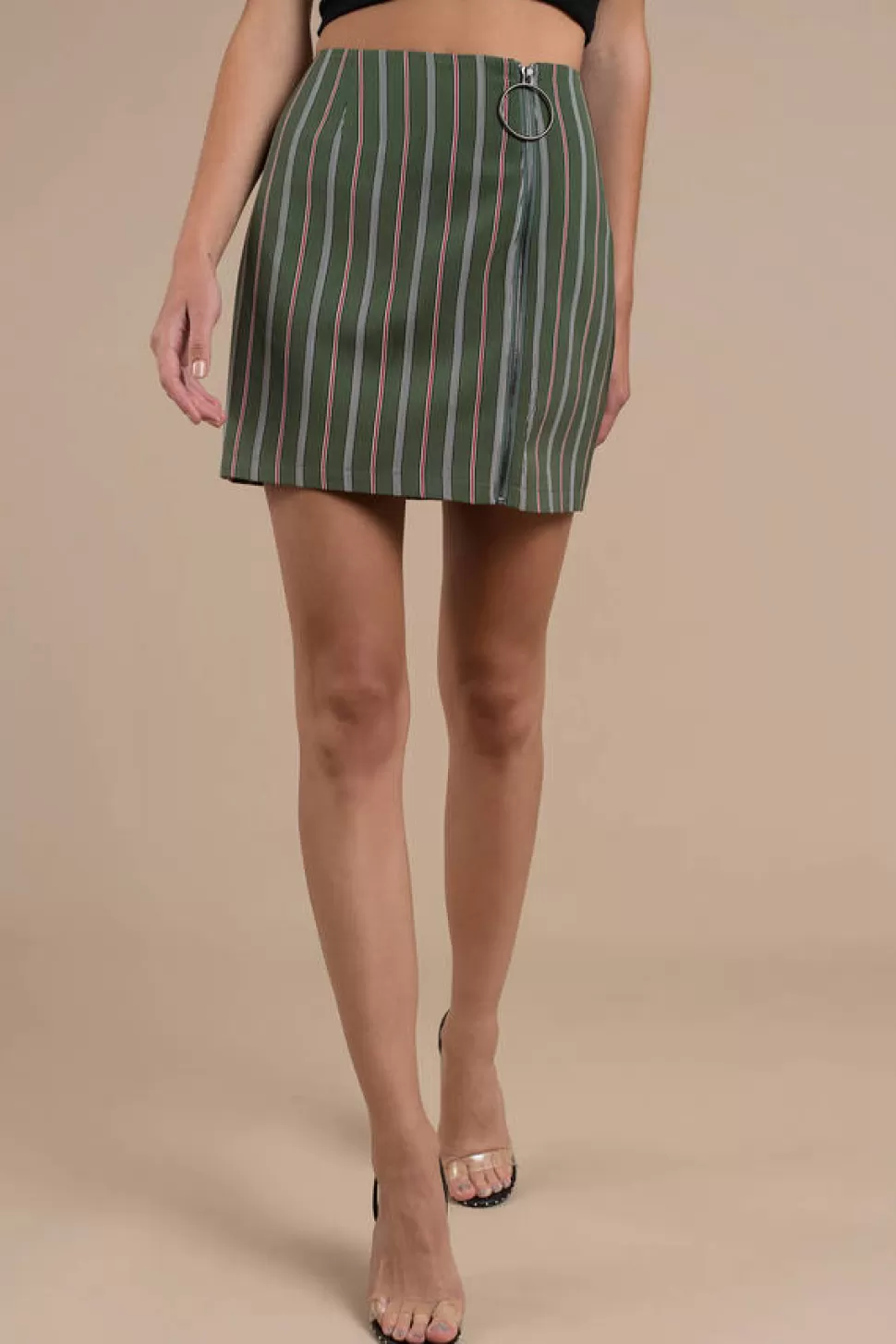 Skirts*Tobi Axial O-Ring Mini Skirt Multi