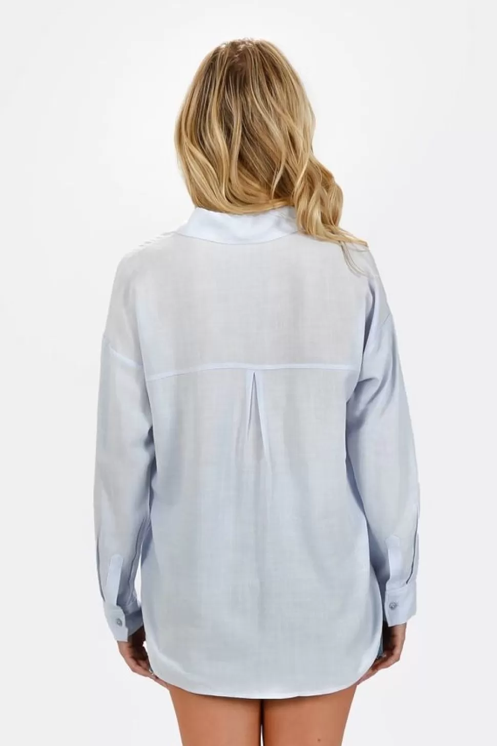 Blouses & Shirts*Tobi Baylor Solid Linen Button Down Pale Periwinkle