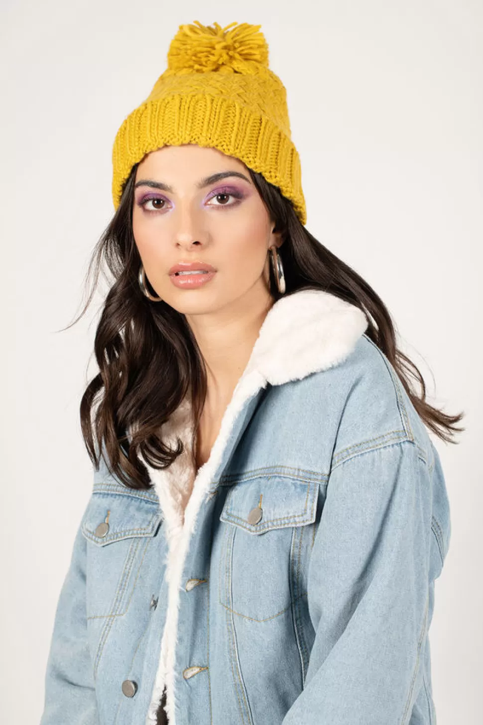 Hats & Headwear*Tobi Blanca Knitted Beanie Mustard