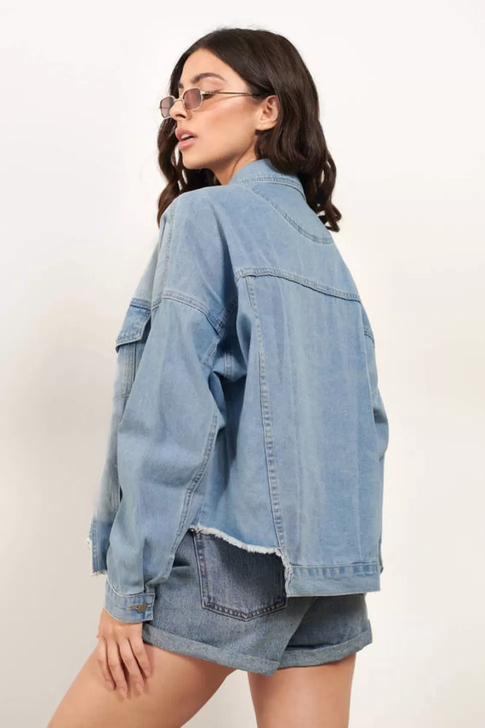 Jackets*Tobi Bring Me Back Denim Jacket Light Wash