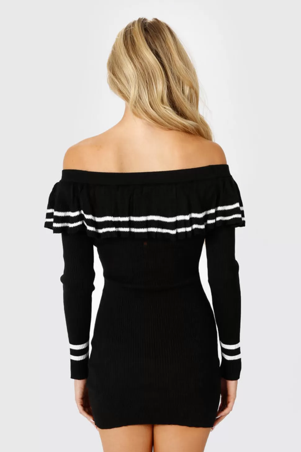 Bodycon Dresses*Tobi Christina Off Shoulder Sweater Dress Black