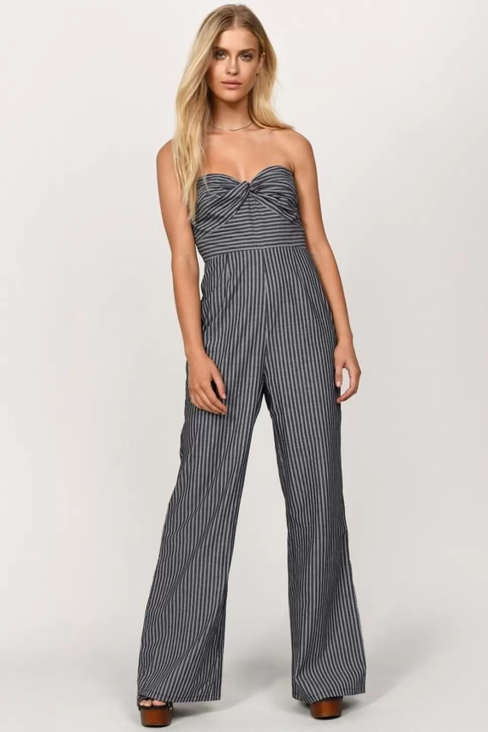 Rompers & Jumpsuits*Tobi Don'T Play Strapless Jumpsuit Black