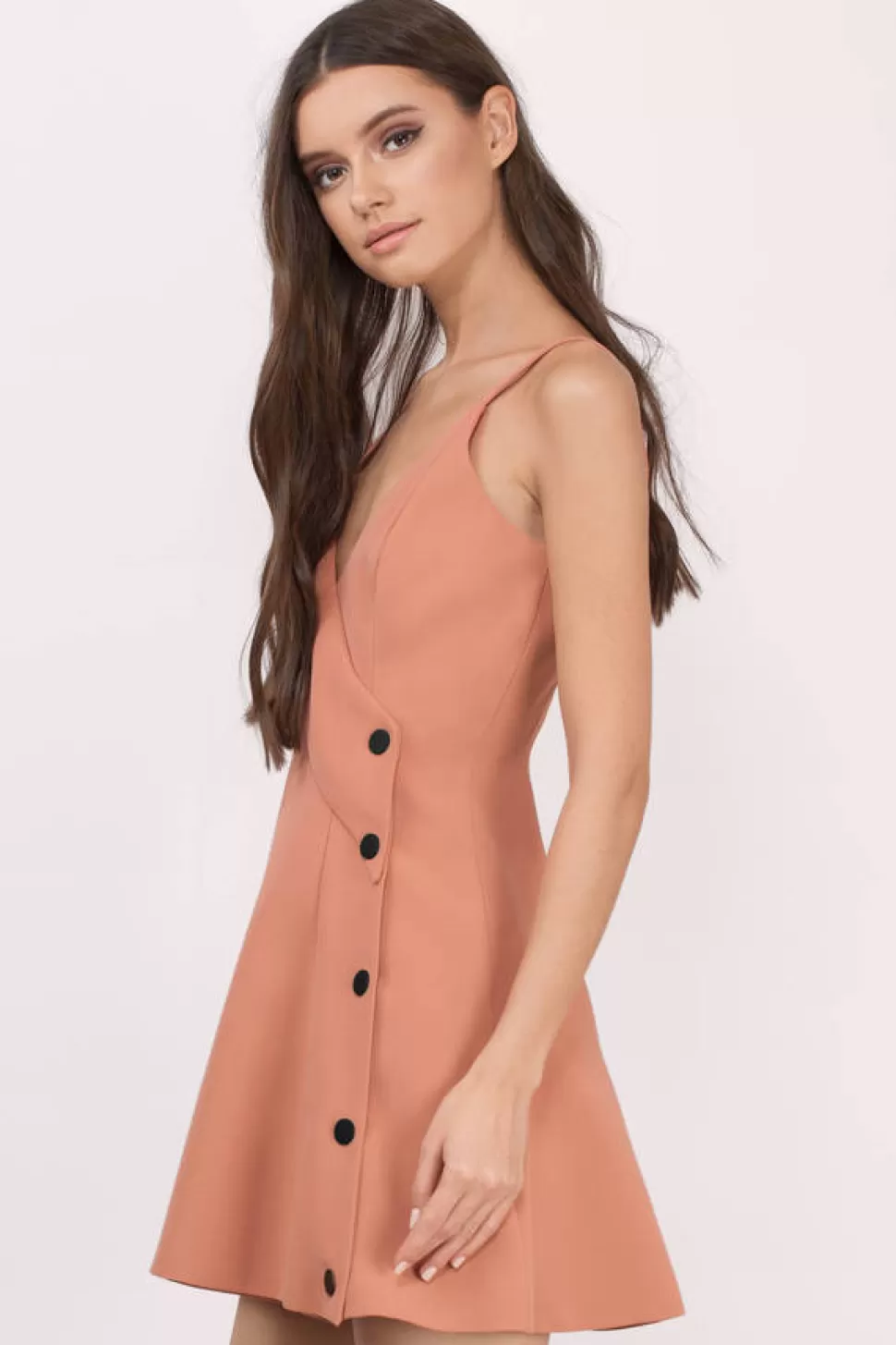 Wrap Dresses*Tobi Dream Space Skater Dress Terracotta