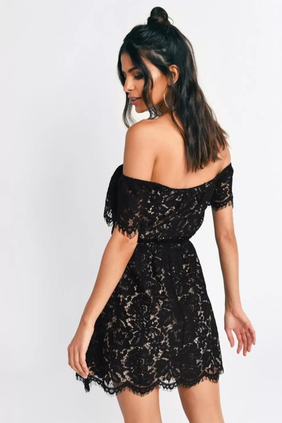 Skater Dresses*Tobi Eden Lace Skater Dress Black