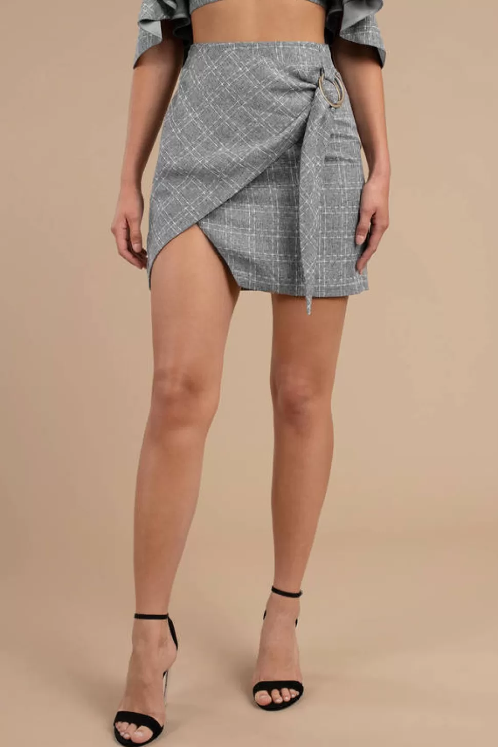 Skirts*Tobi Edwina O-Ring Skirt Grey