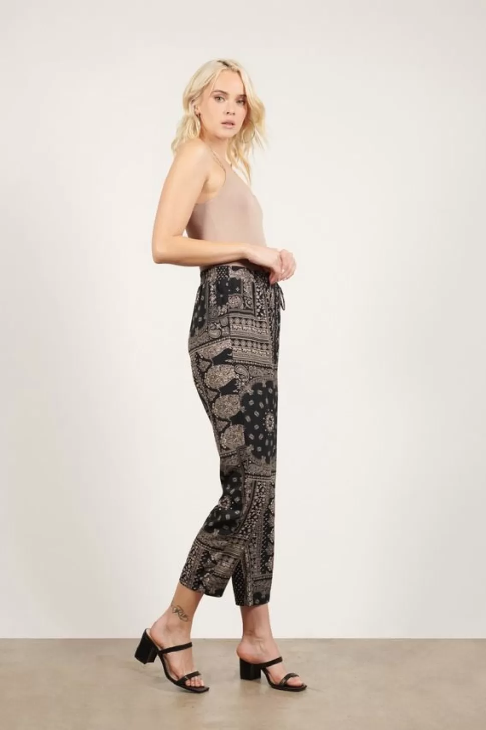 Pants*Tobi Elephante Flow Pants Black Multi