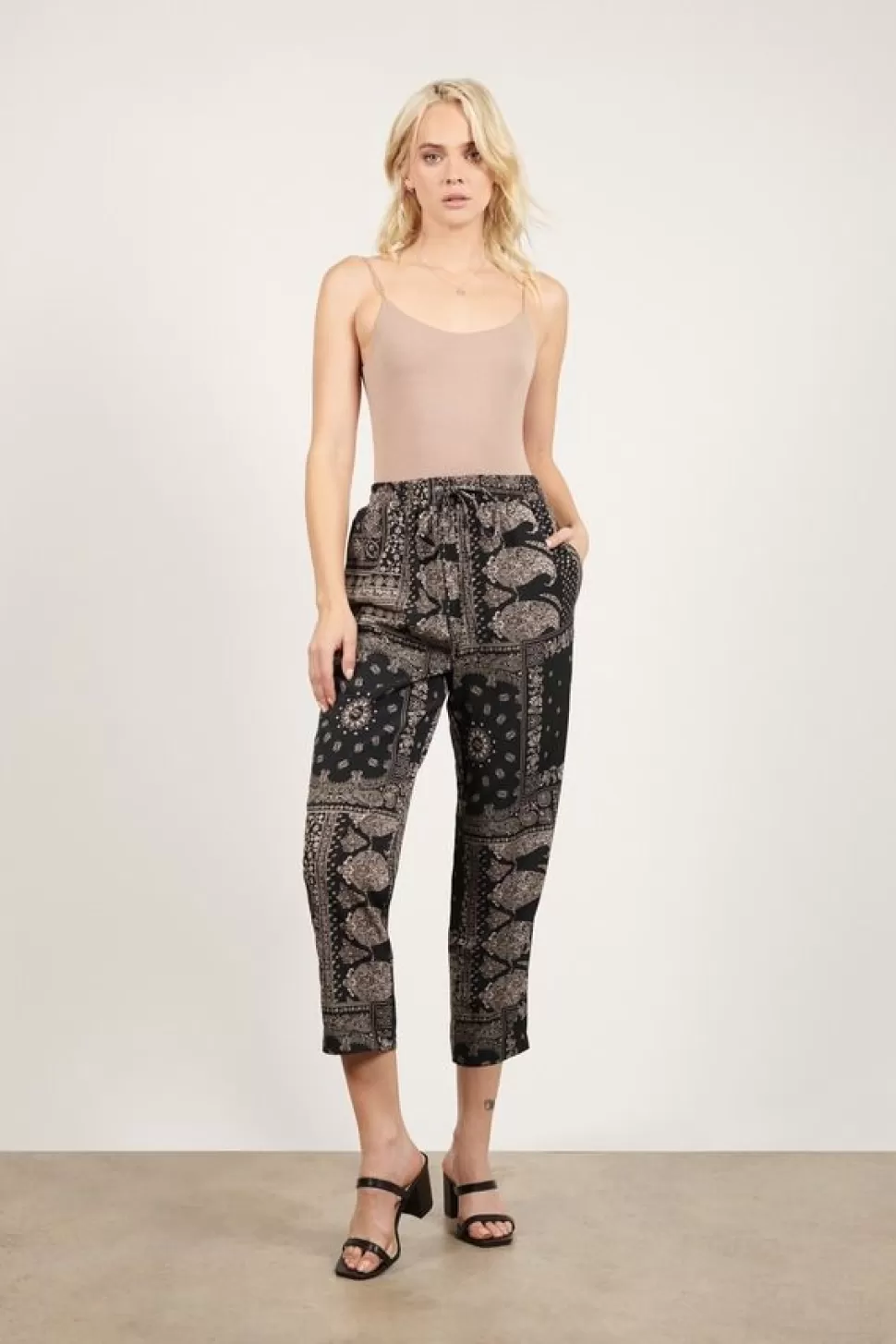 Pants*Tobi Elephante Flow Pants Black Multi