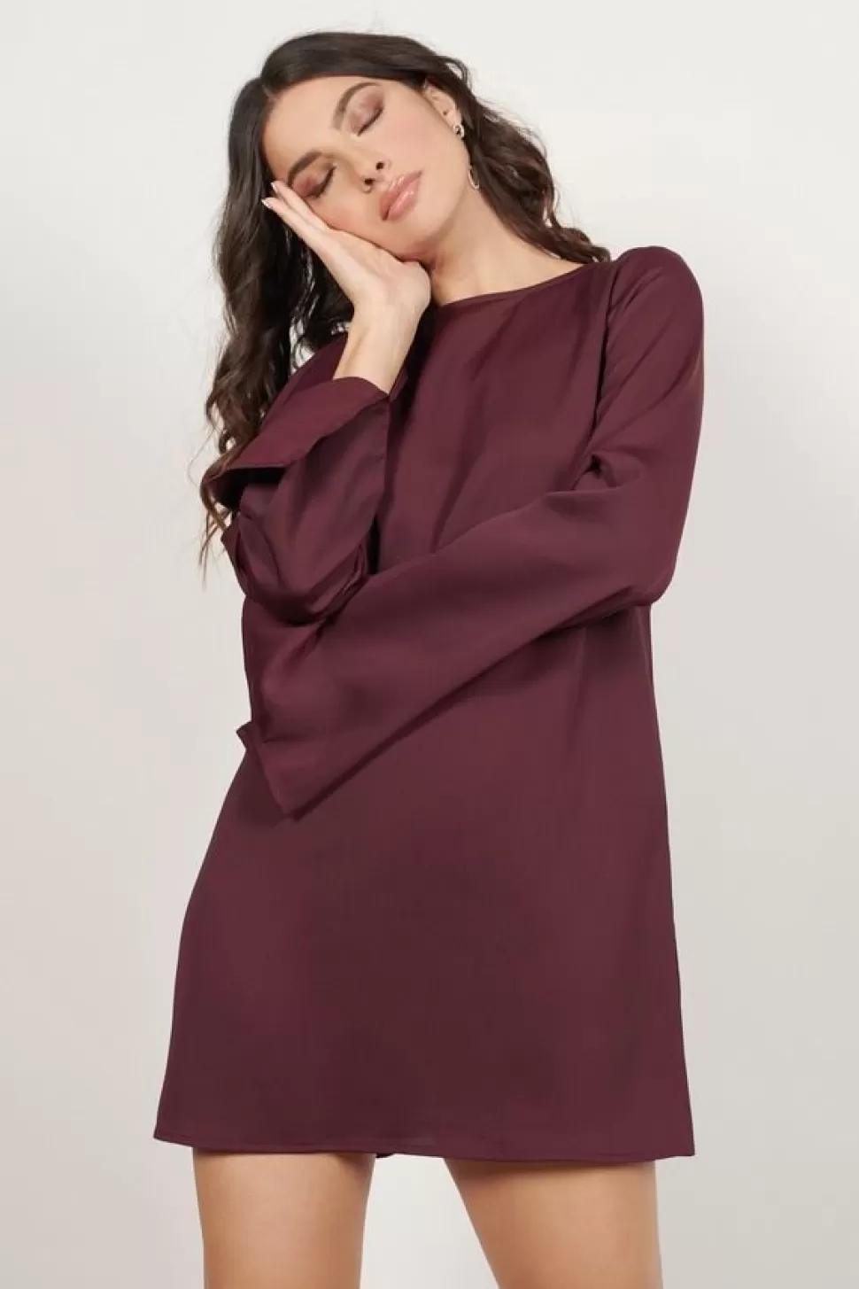 Shift Dresses*Tobi Ellie Shift Dress Wine | Black