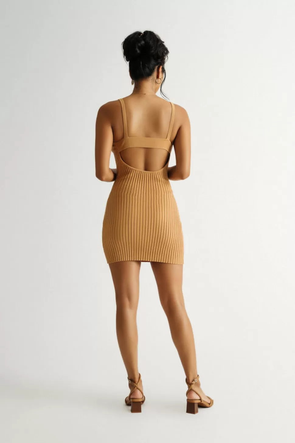 Cut Out Dresses*Tobi End Up Here Ribbed Sweater Bodycon Mini Dress Camel | Ruby Red | Black