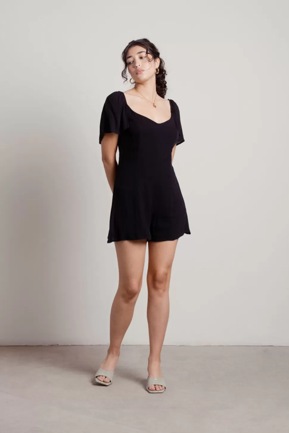 Rompers & Jumpsuits*Tobi Every Now And Then Flowy Romper Black