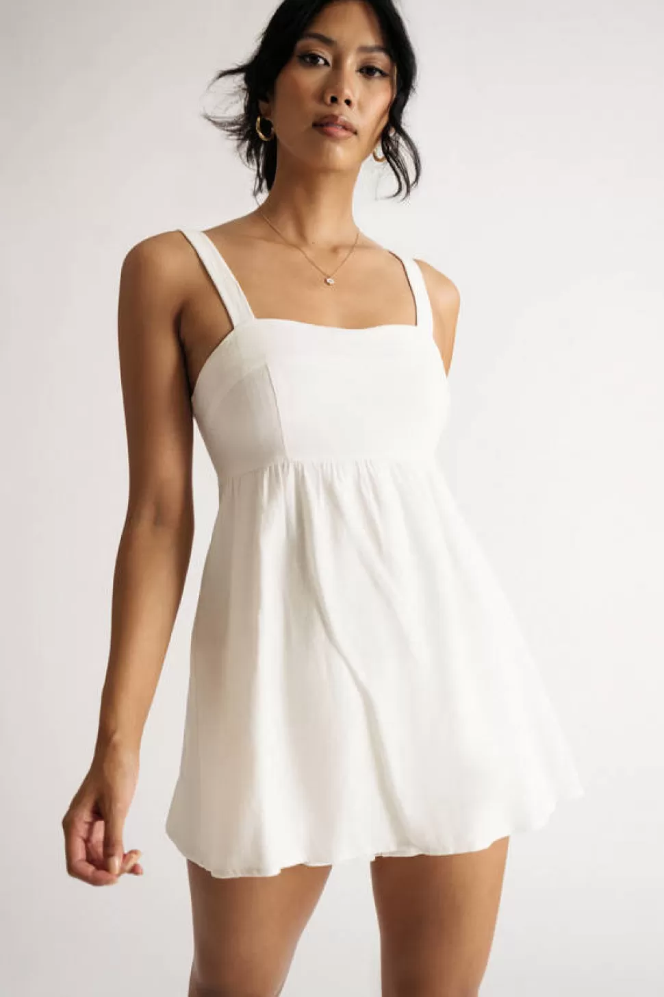 Rompers & Jumpsuits*Tobi I Want To See You Empire Waist Romper White