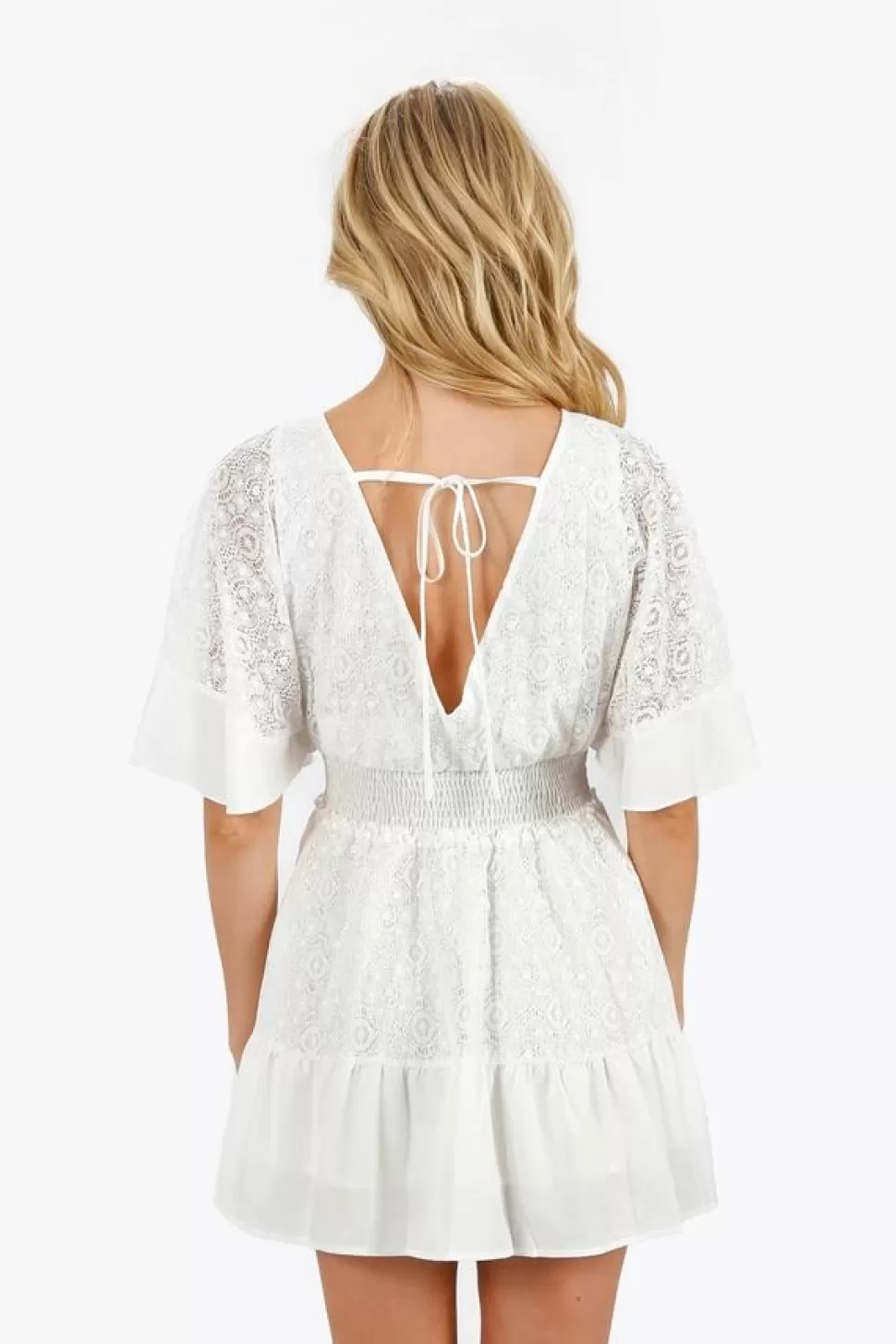 Sundresses*Tobi Jayanne Boho Lace Dress White