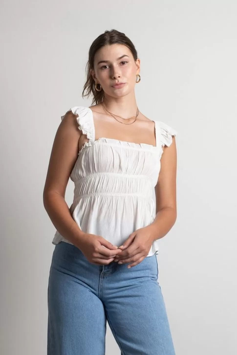 Blouses & Shirts*Tobi Karisma Flutter Top Ivory