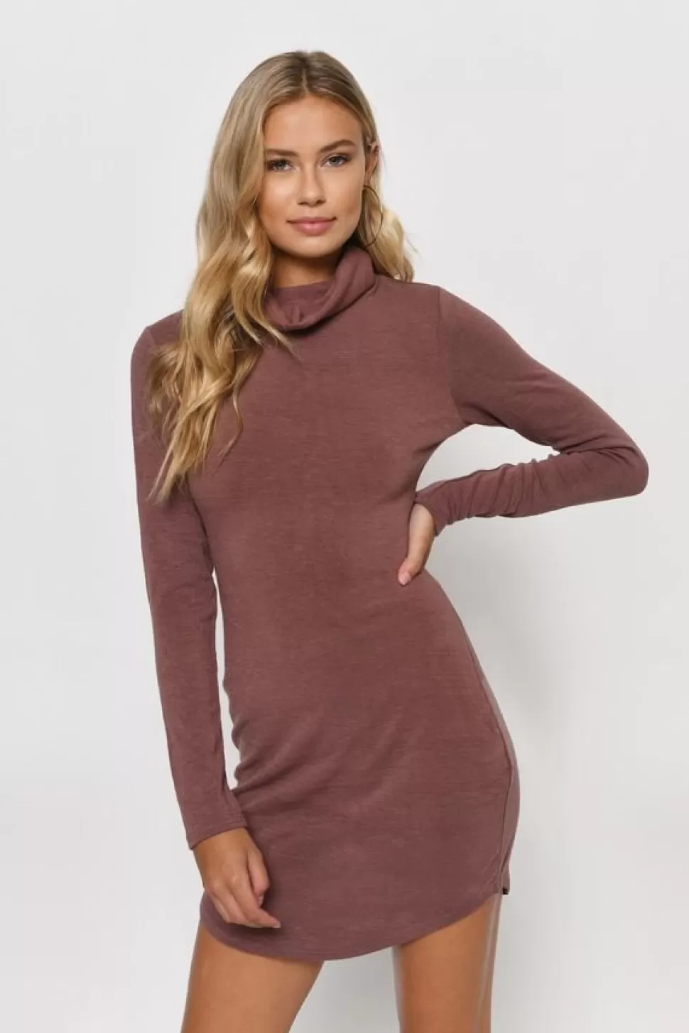 Bodycon Dresses*Tobi Khal Lace Up Bodycon Dress Marsala | Olive