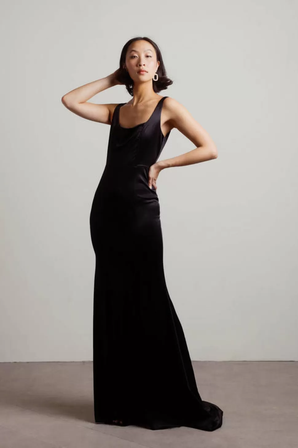 Black Tie & Evening Dresses*Tobi Kierra Open Back Mermaid Maxi Dress Black