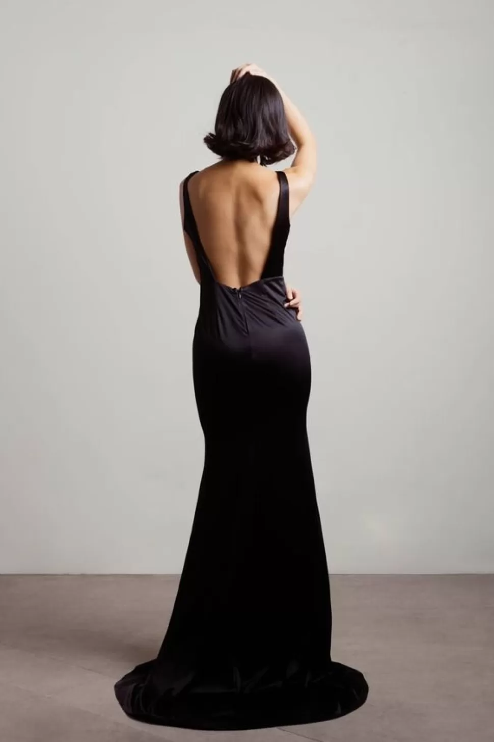 Black Tie & Evening Dresses*Tobi Kierra Open Back Mermaid Maxi Dress Black