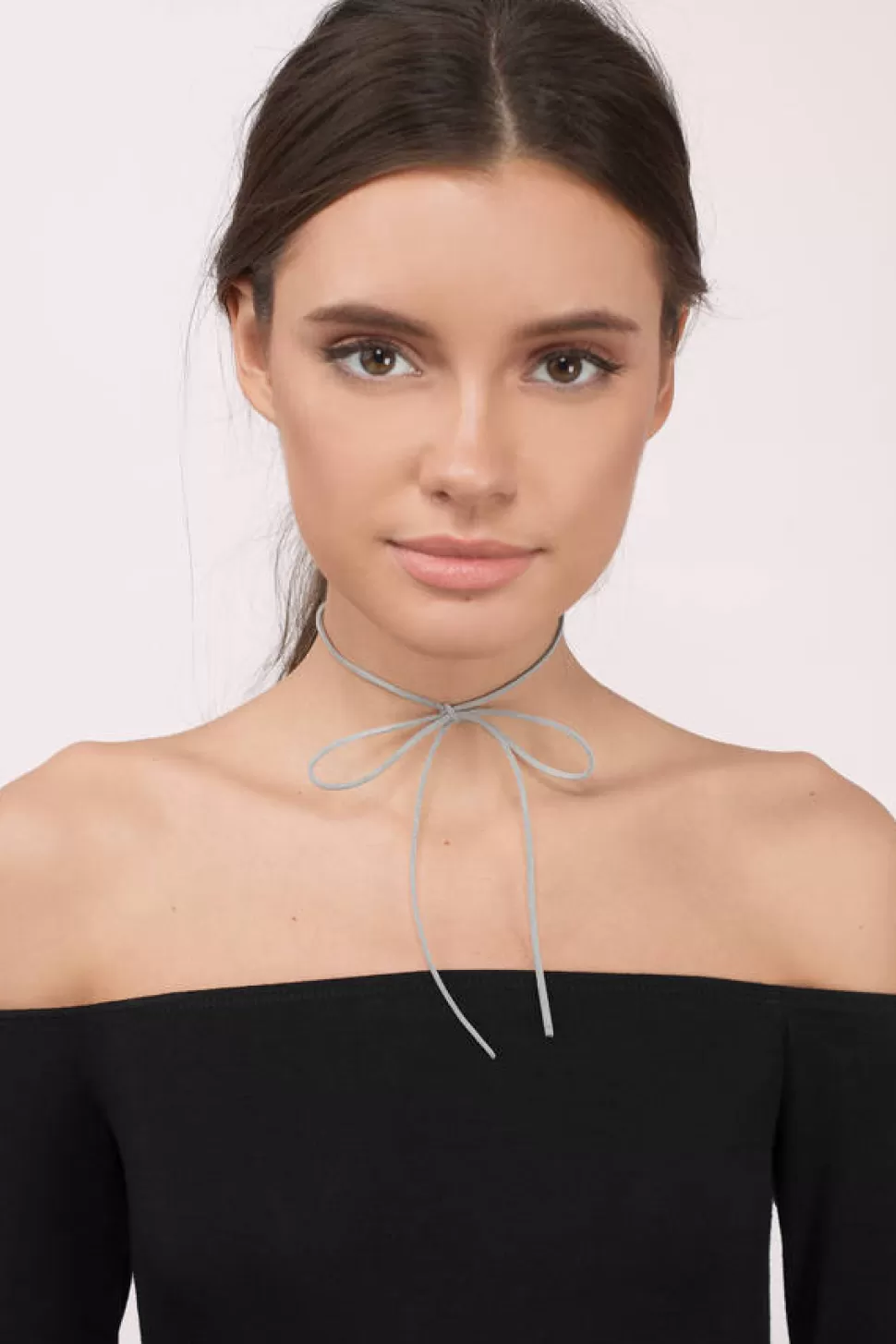 Jewelry*Tobi Knot Sure Choker Necklace Grey