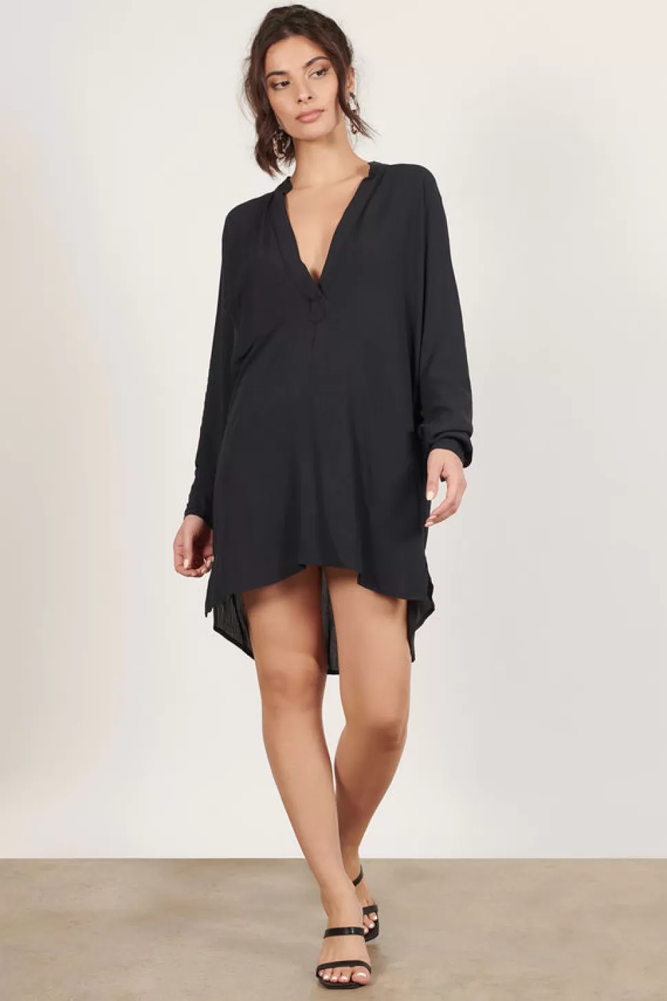 Shift Dresses*Tobi Last Resort Shift Dress Black