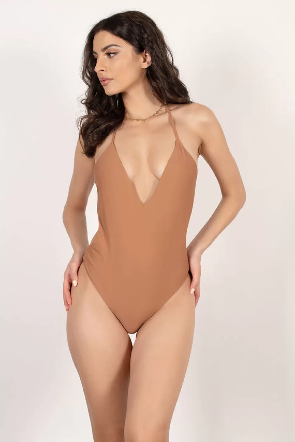 One Piece Swimsuits*Tobi Let It Be Monokini Bronze