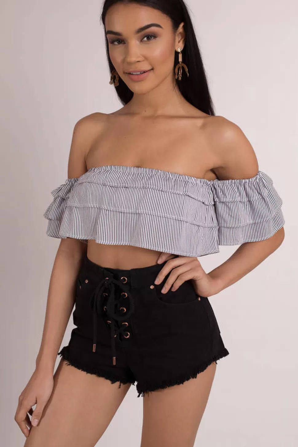 Off The Shoulder Tops*Tobi Lola Off The Shoulder Top Ivory