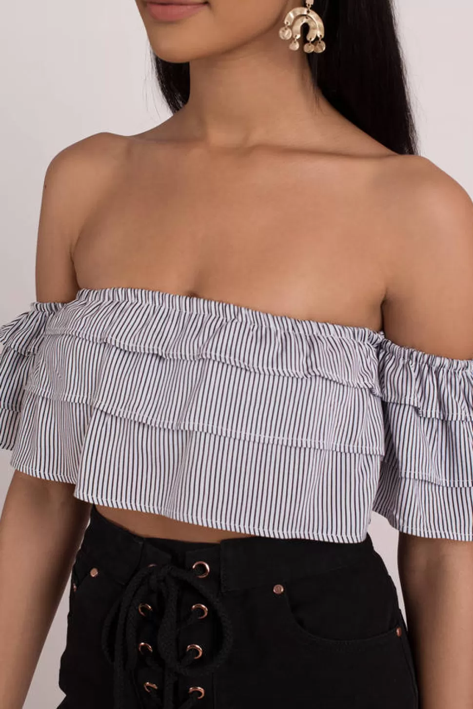 Off The Shoulder Tops*Tobi Lola Off The Shoulder Top Ivory