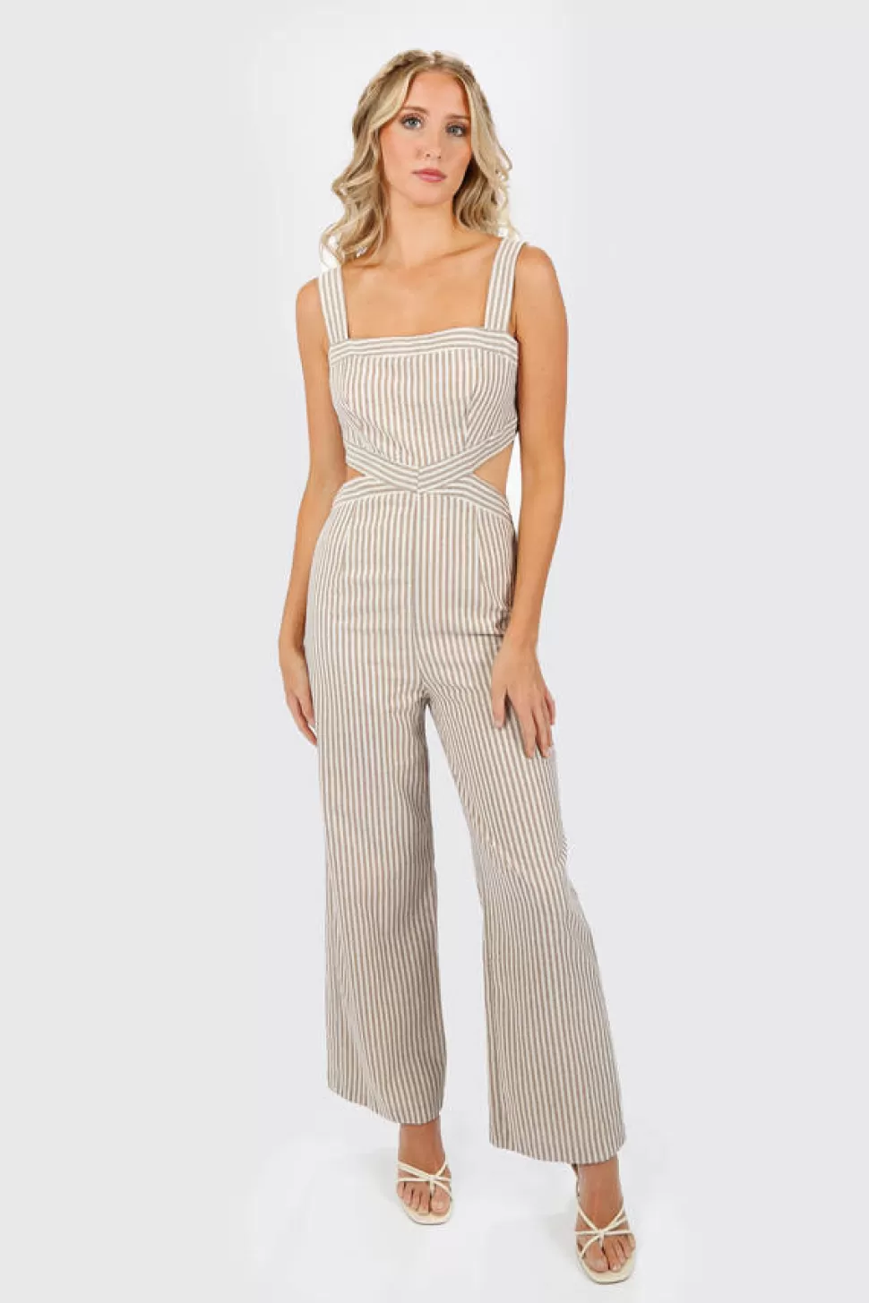 Rompers & Jumpsuits*Tobi Louiella Side Cutout Jumper Brown