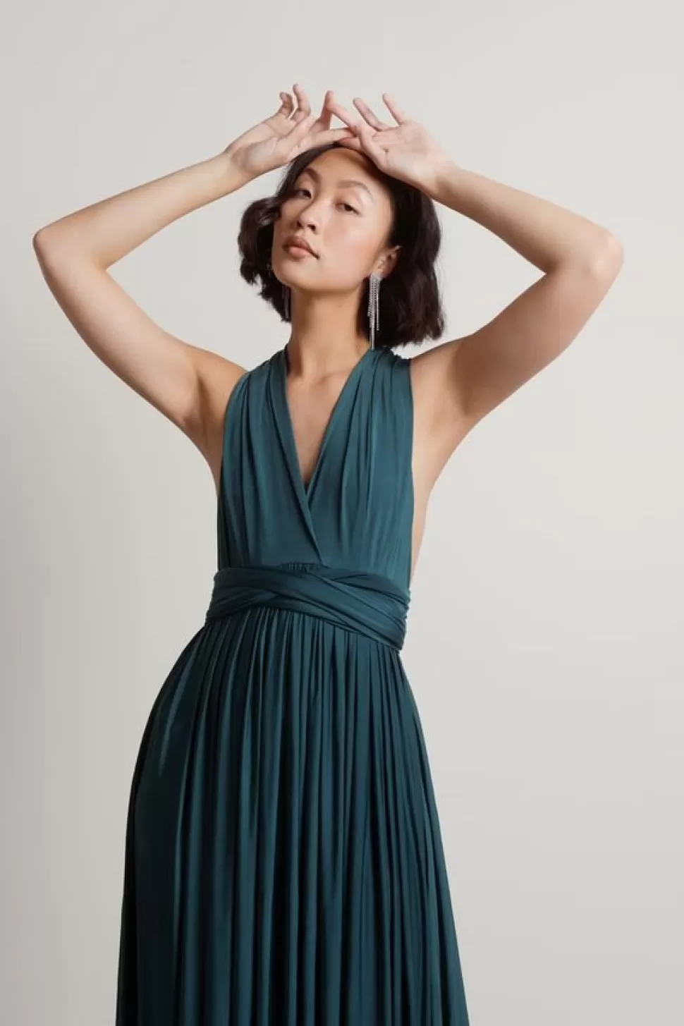 Black Tie & Evening Dresses*Tobi Make Magic Multiway Maxi Dress Emerald | Blue | Mauve