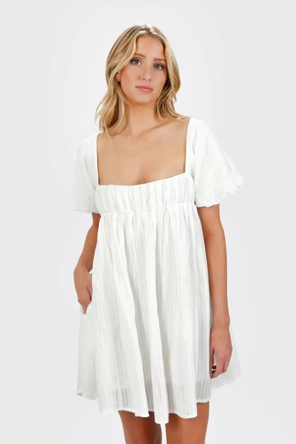 Sundresses*Tobi Marcelle Washed Cotton Voile Dress White