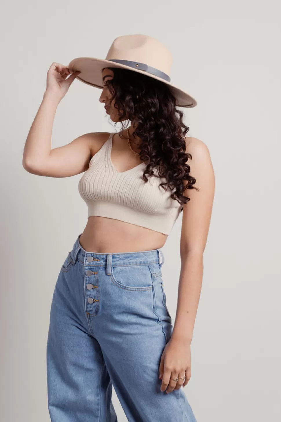 Crop Tops*Tobi Marlowe Knit Crop Top Oatmeal