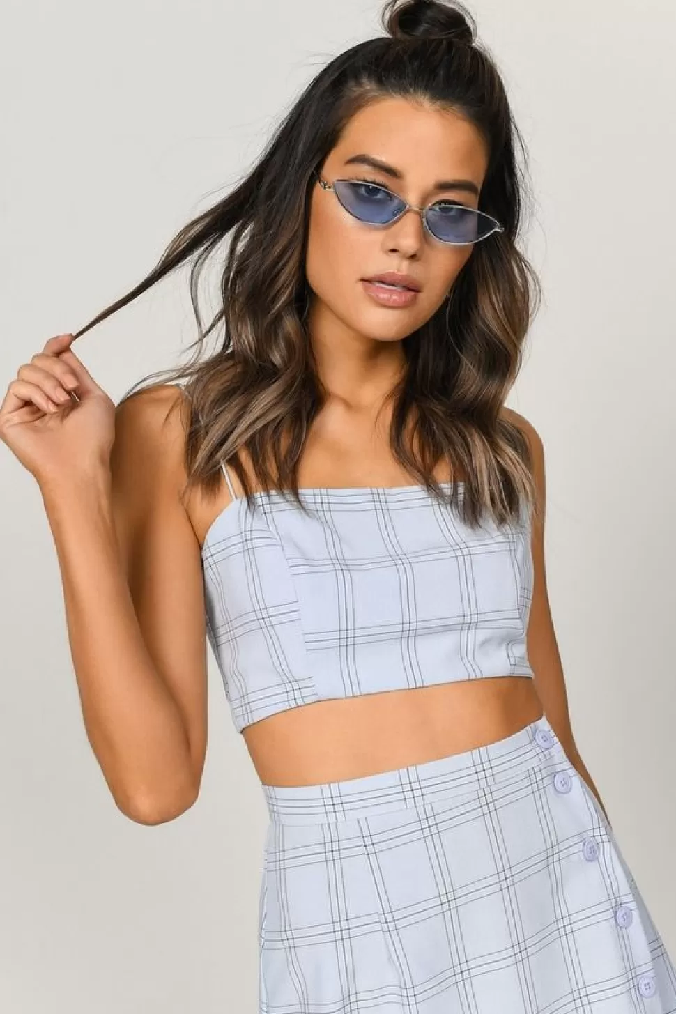 Going Out Tops*Tobi Meant To Be Crop Top Light Blue