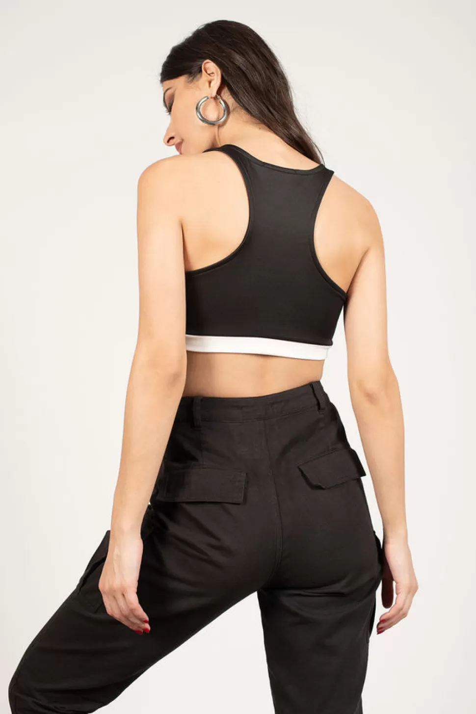 Crop Tops*Tobi Melanie Scoop Crop Top Black