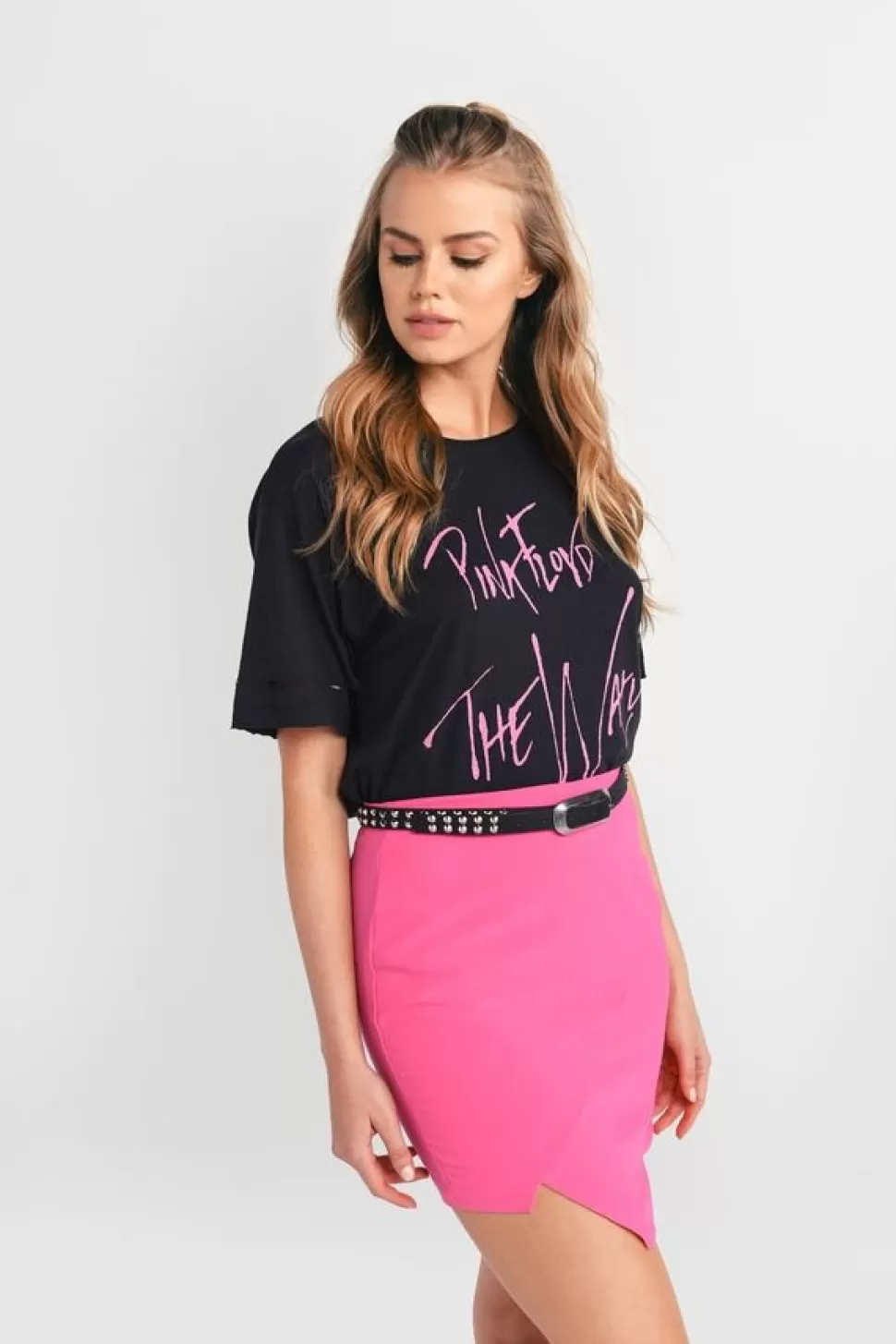 Skirts*Tobi Miss Me Asymmetric Mini Skirt Pink