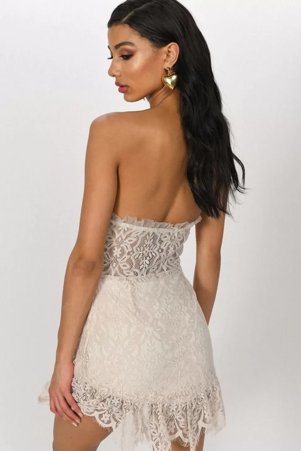 Cut Out Dresses*Tobi Moment Like This Strapless Dress Stone