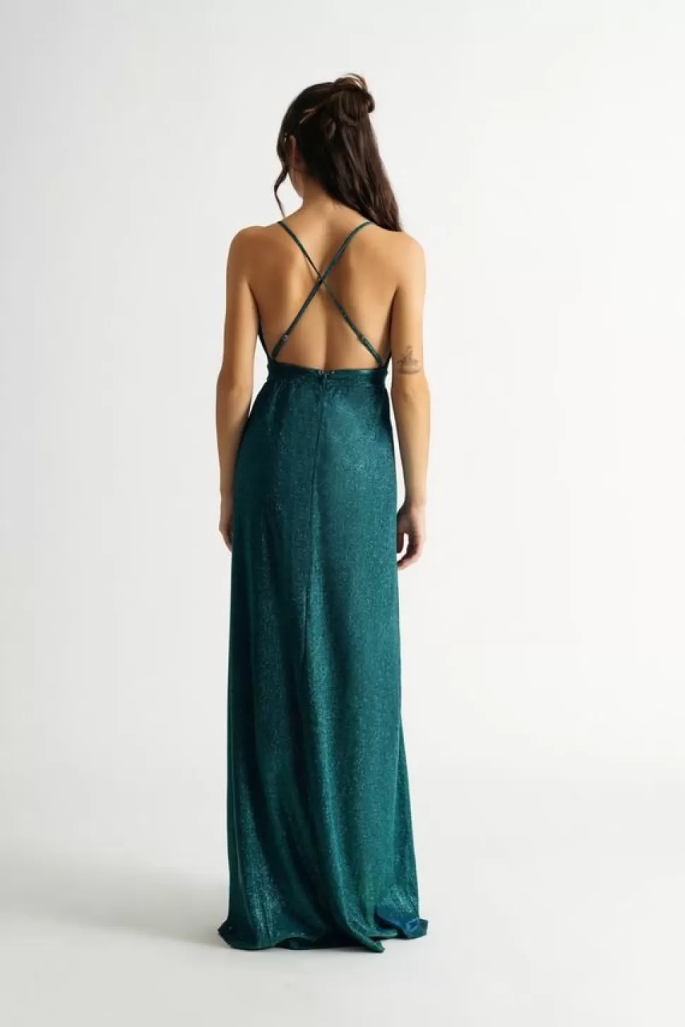 Black Tie & Evening Dresses*Tobi Moments Like This Double Slit Maxi Dress Green