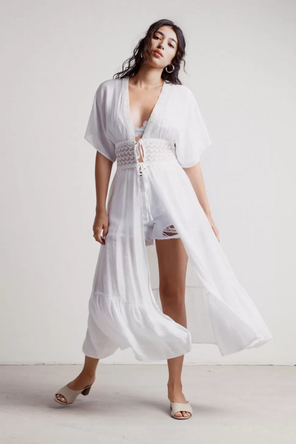 Cover Ups*Tobi Morning Song Maxi Dress White