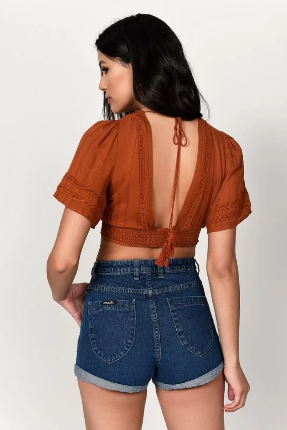 Crop Tops*Tobi Not For You Crop Top White | Rust