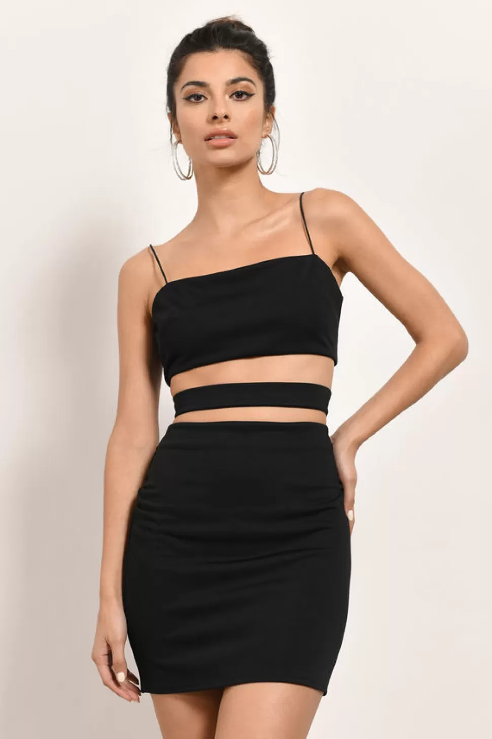 Cut Out Dresses*Tobi Notice Me Bodycon Dress Black