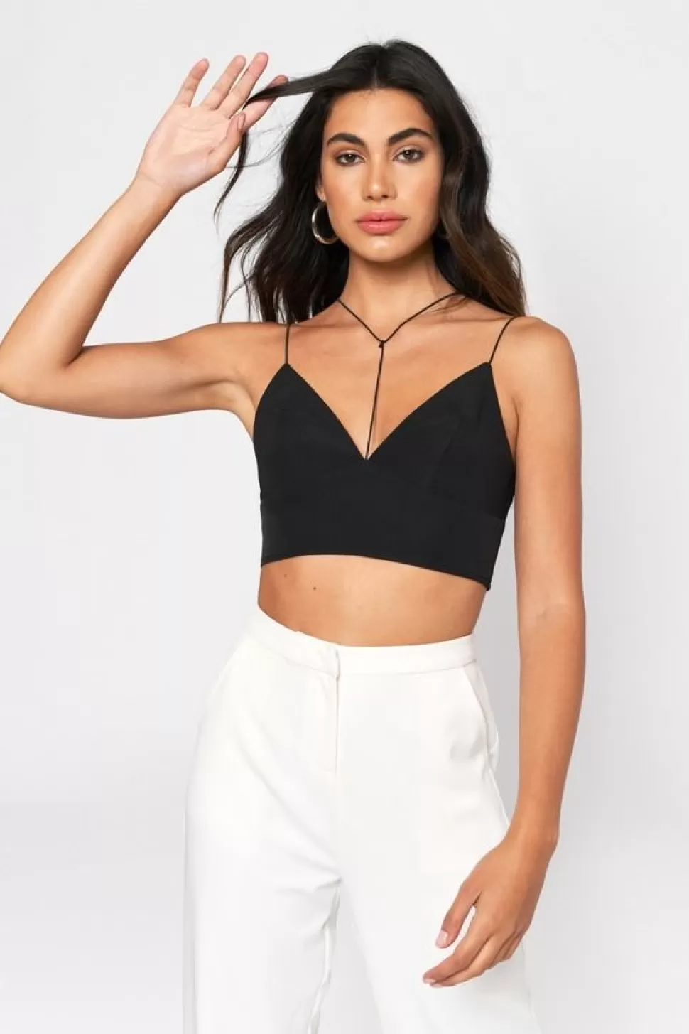 Going Out Tops*Tobi One And Only Cat Collar Crop Top Black