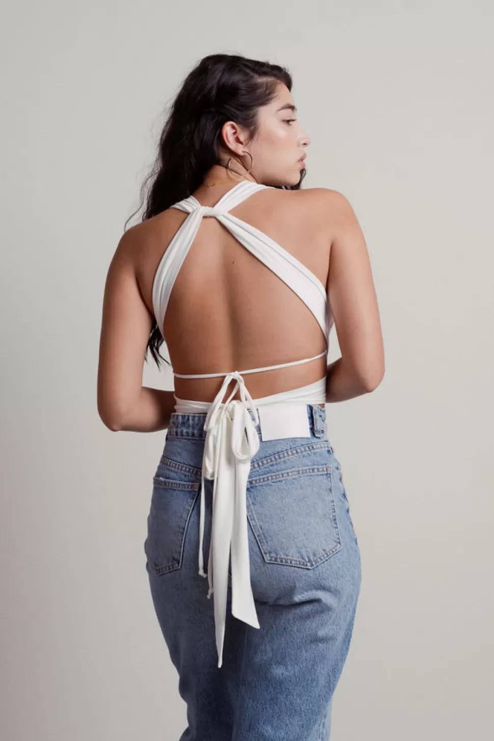 Going Out Tops*Tobi Ossia Multi Way Wrap Bra Top White | Black