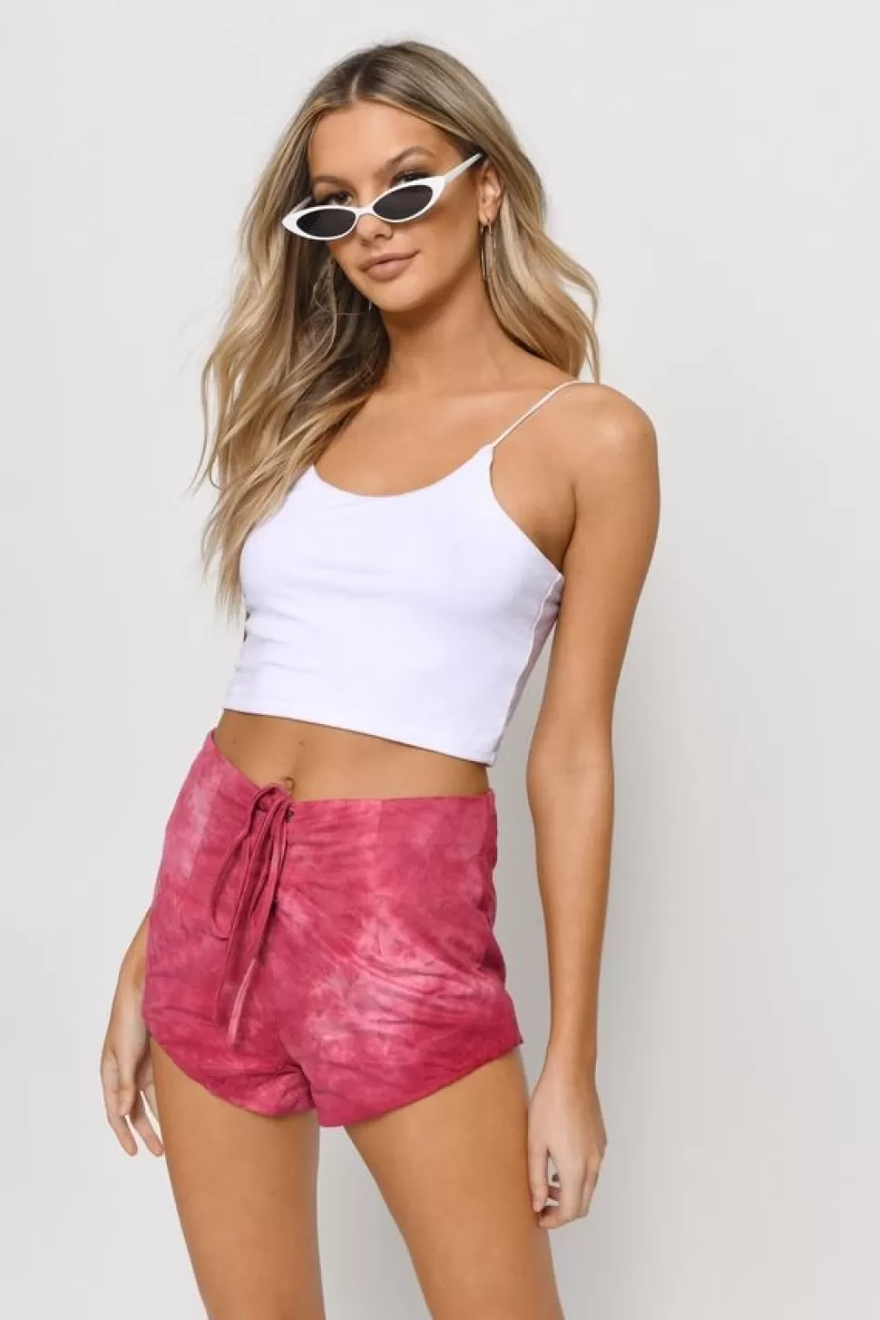 Shorts*Tobi Sarah Tie Dye Shorts Pink