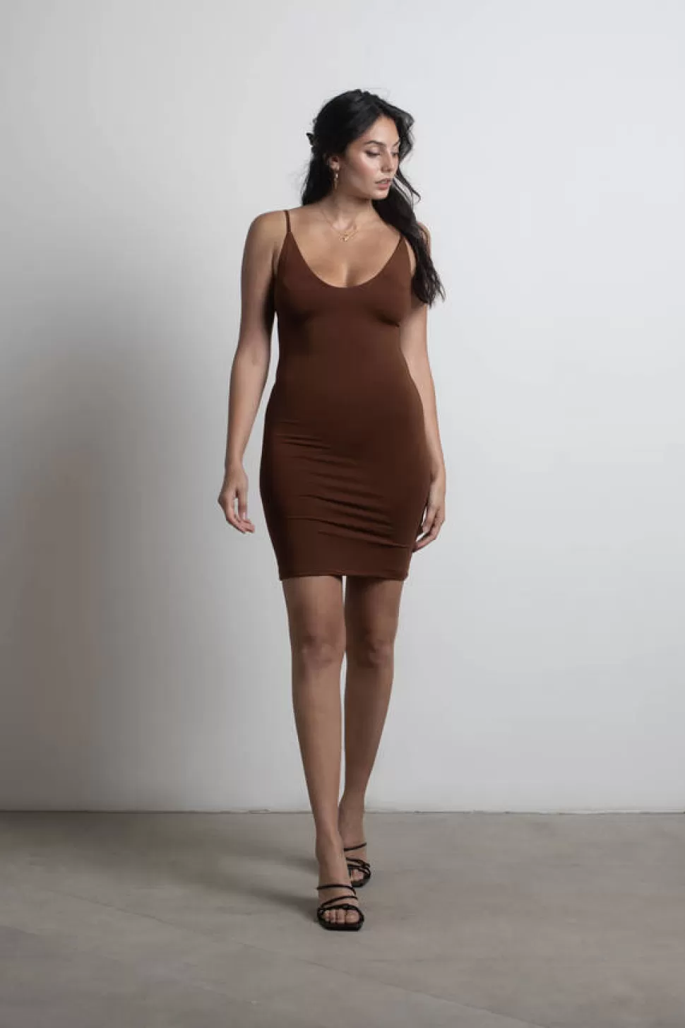 Bodycon Dresses*Tobi See Ya Later Bodycon Mini Dress Brown