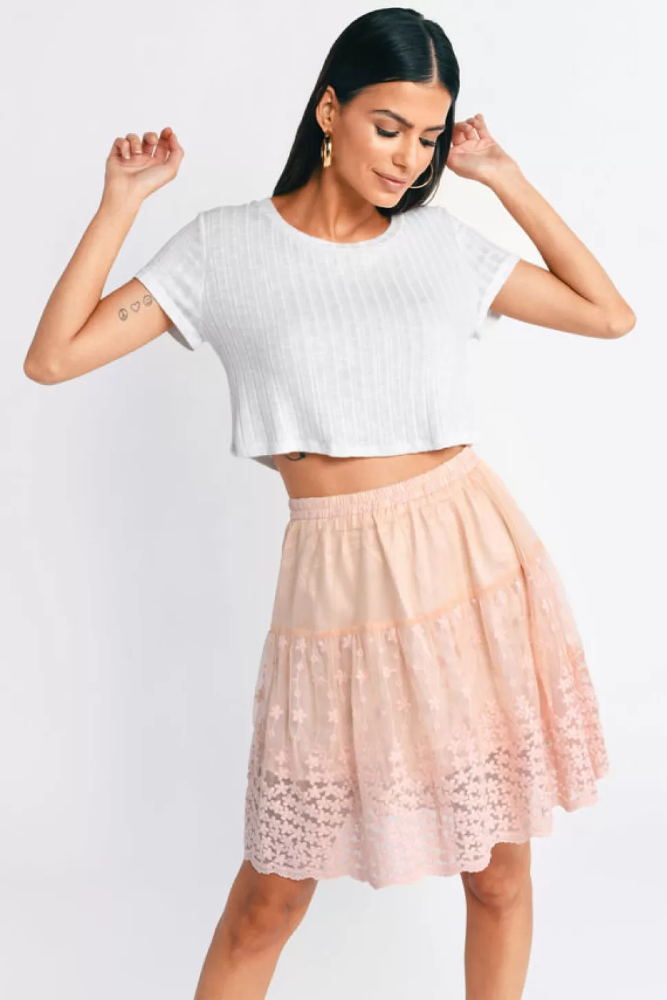 Skirts*Tobi Simply Yours Skirt Peach