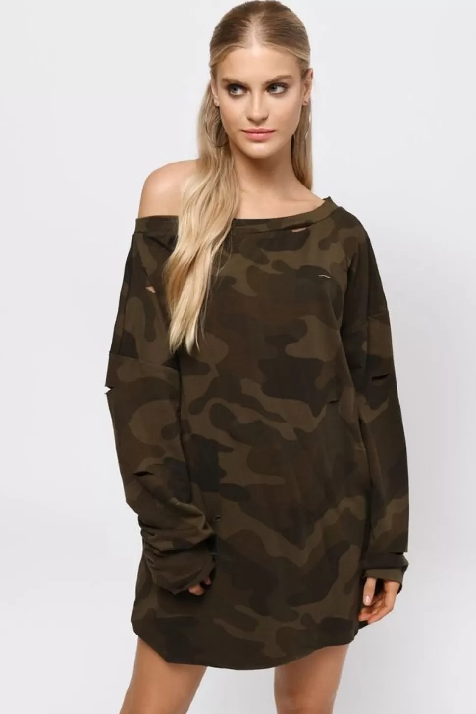 Casual Dresses*Tobi Sleeve It To Me Shift Dress Green